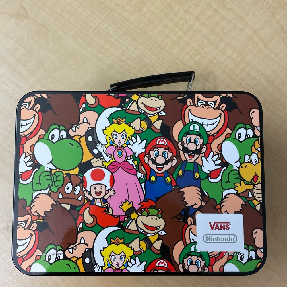 Nintendo Super Mario Bros X Vans Tin Lunch Box